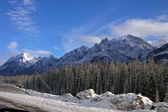 27 Mount Ishbel And The Finger Morning From Trans Canada Highway Driving Between Banff And Lake Louise in Winter.jpg